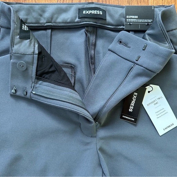 Express size 4R gray supersoft twill dress pants curvy skinny high rise - Picture 4 of 13